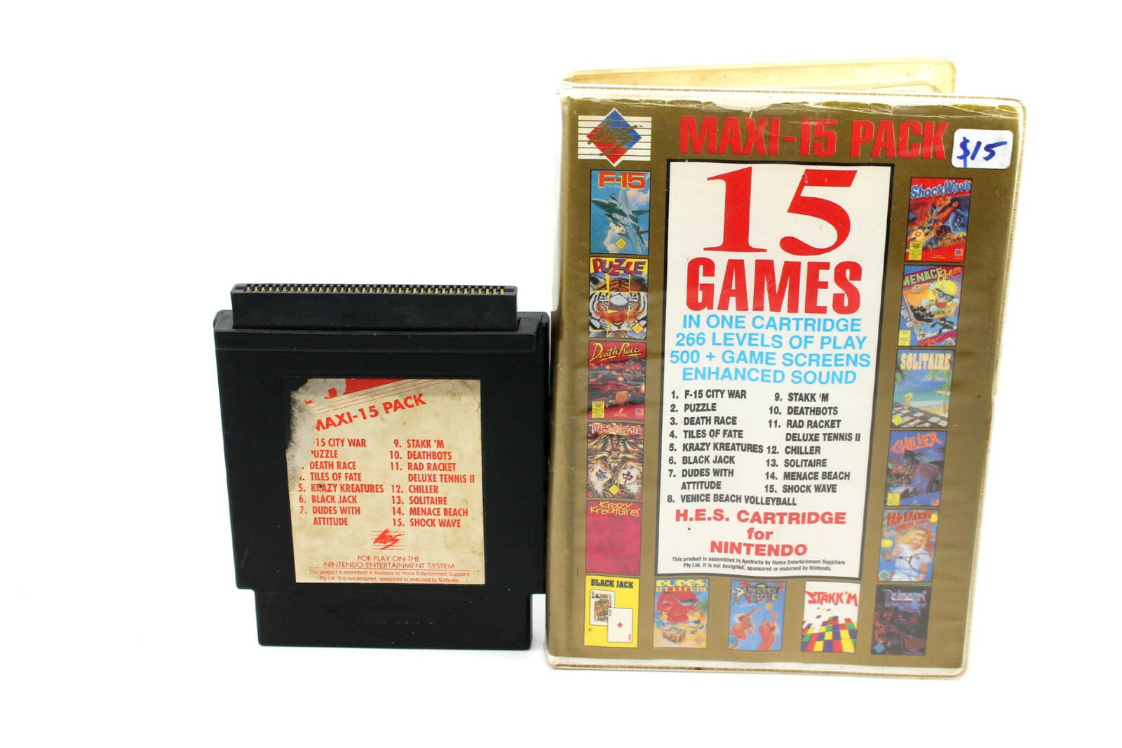 Maxi-15 Pack HES (NES) [PAL] - WITH WARRANTY