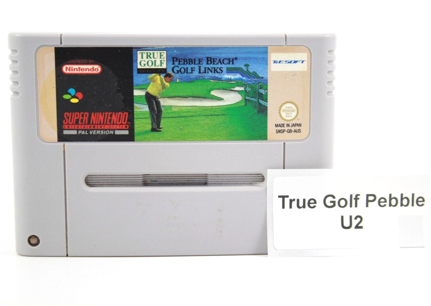 True Golf Pebble Beach Golf Links [NEW SAVE BATTERY] Super Nintendo (SNES) [PAL]