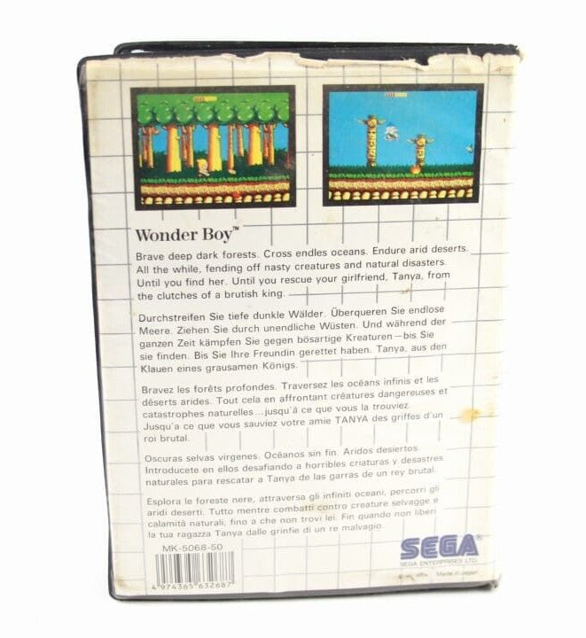 Wonder Boy - SEGA Master System [PAL] WITH WARRANTY