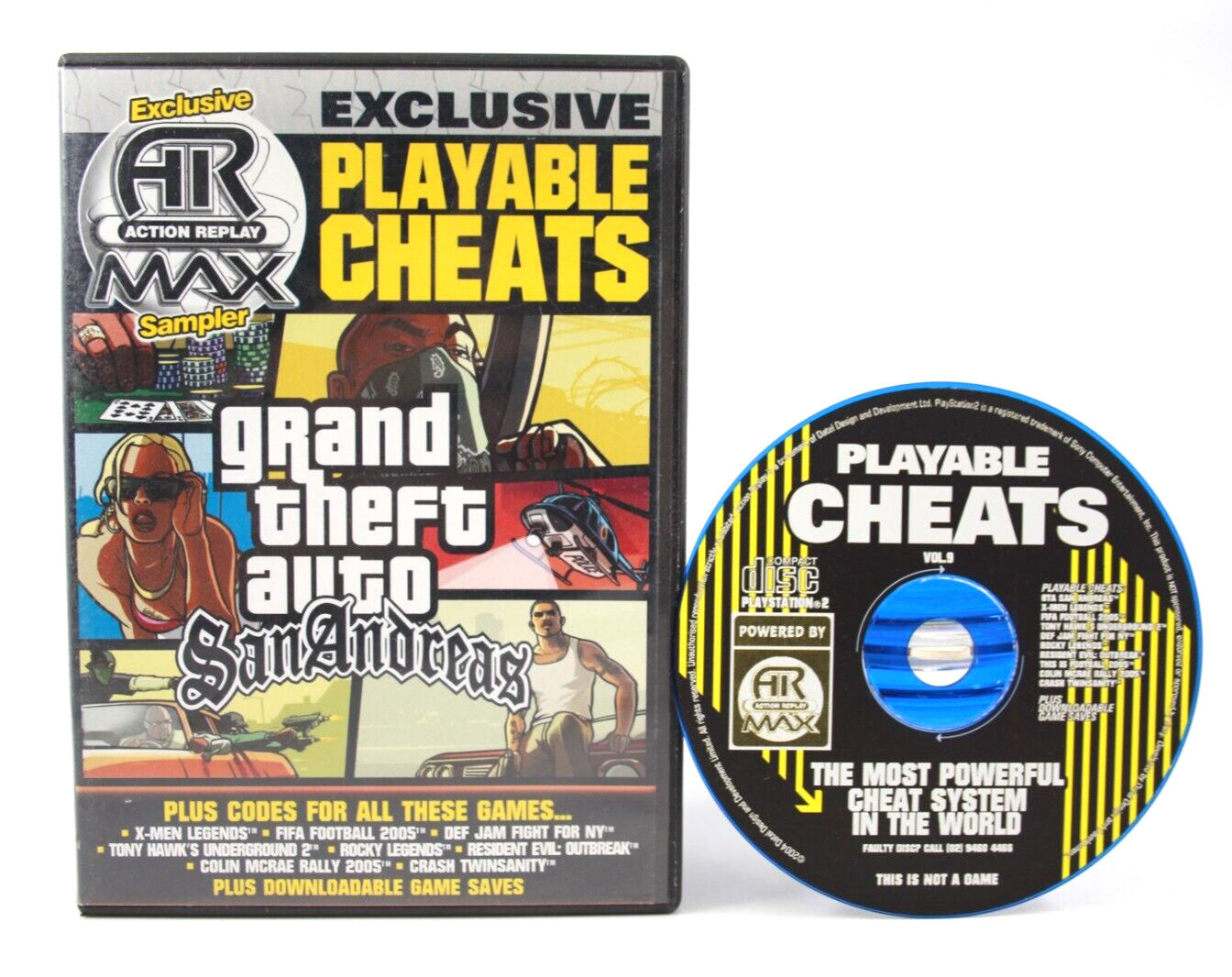 AR Action Replay Max Sampler Playable Cheats Vol 9 Grand Theft Auto San Andreas