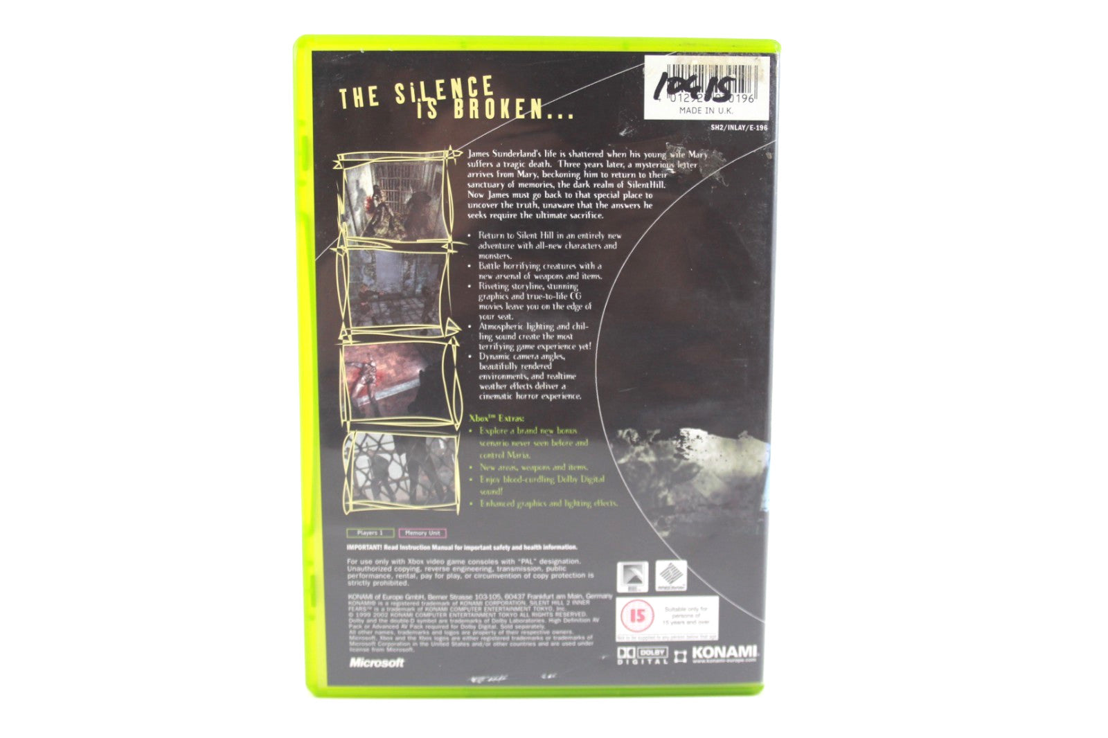 Silent Hill 2: Inner Fears - Xbox [PAL] - WITH WARRANTY