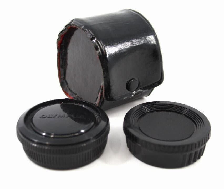 Olympus O/OM Camera Body Caps + Pouch