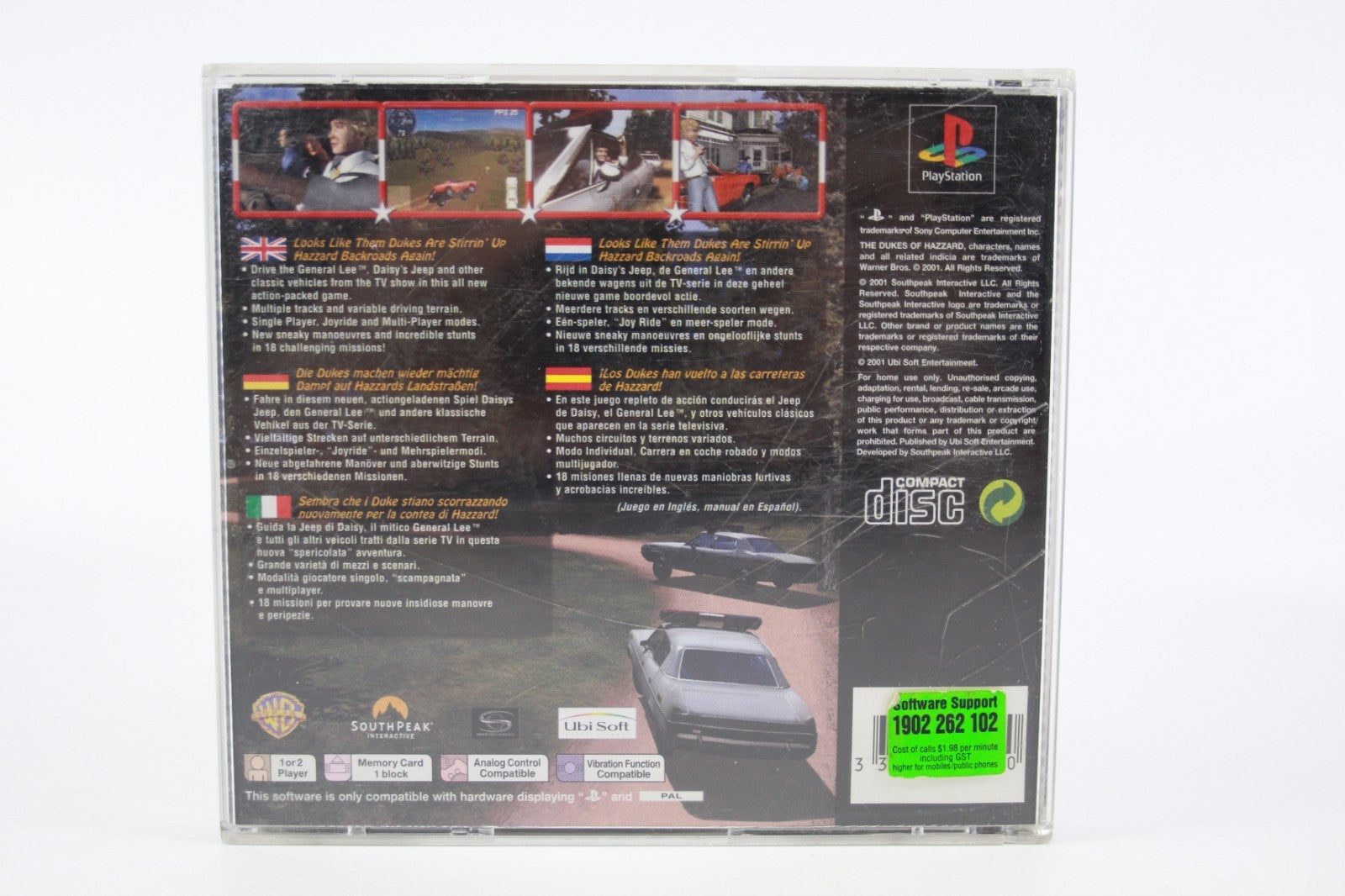 The Dukes of Hazard Daisy Dukes It Out - PlayStation 1 (PS1) [PAL] WITH WARRANTY