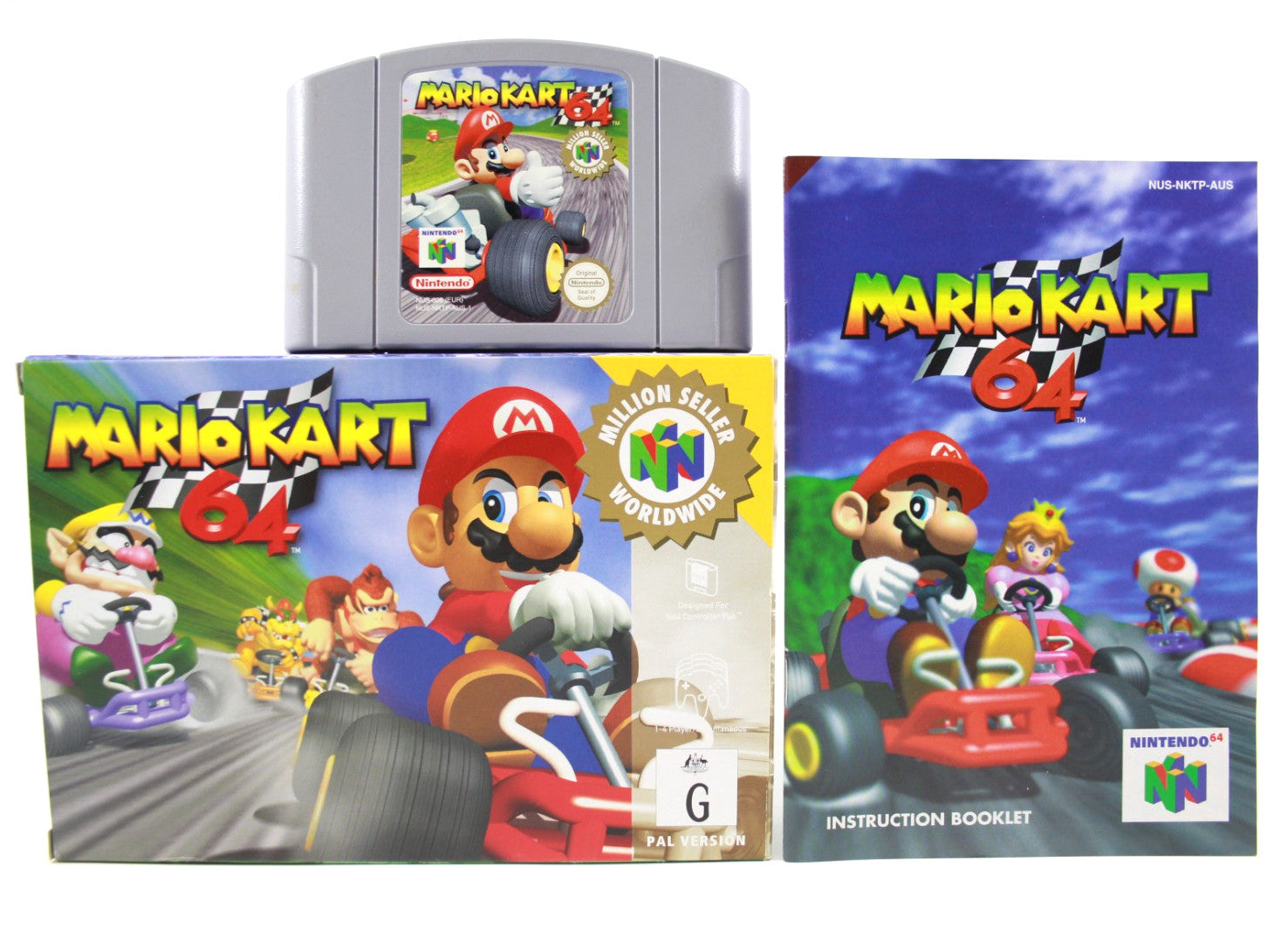 🔥 *NEAR MINT* Mario Kart 64 - Nintendo 64 (N64) [PAL] *COMPLETE IN BOX* 🎮
