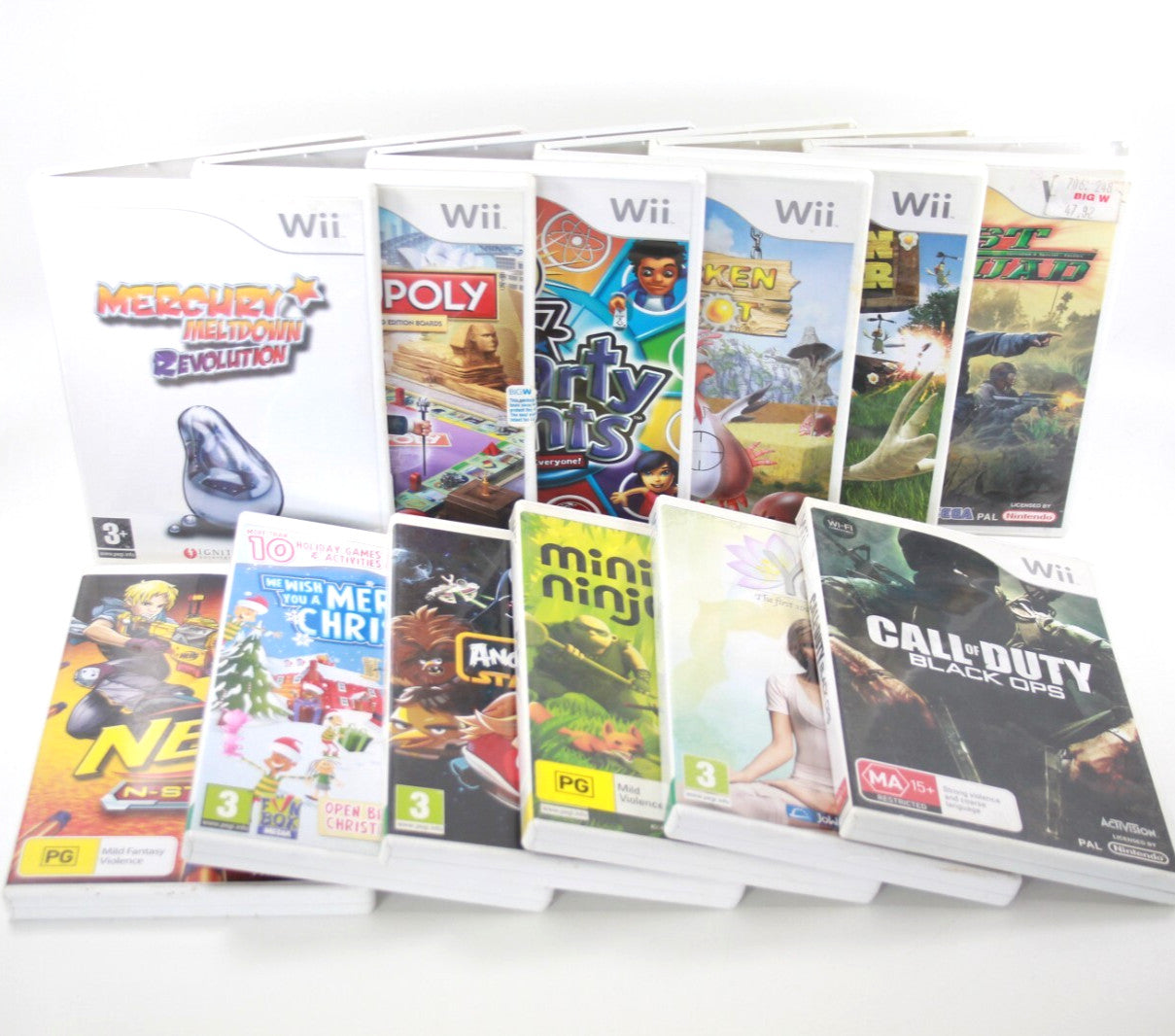 x12 Nintendo Wii Video Game Bundle Lot (12 Games)