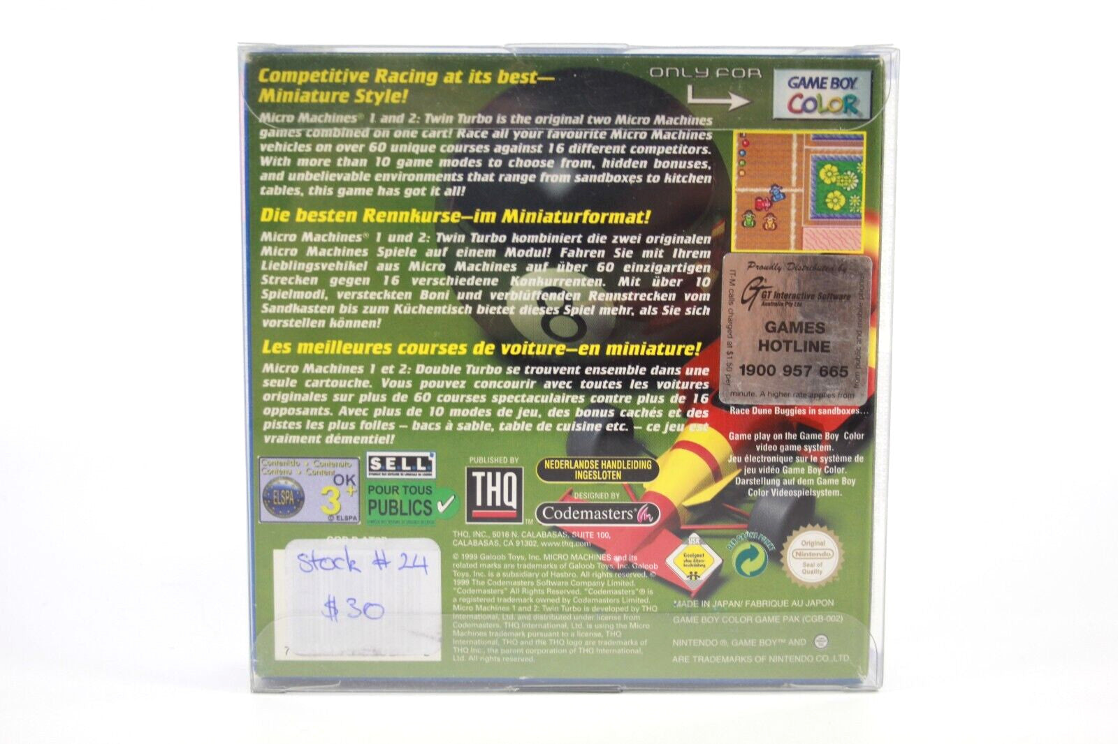 Micro Machines 1 and 2 Twin Turbo - Nintendo Game Boy Color [PAL] WITH WARRANTY