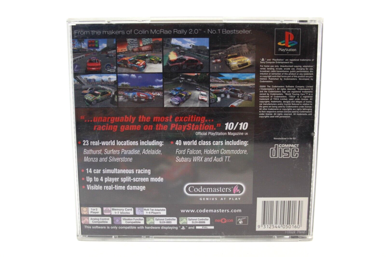 TOCA World Touring Cars - PlayStation 1 (PS1) [PAL] - WITH WARRANTY