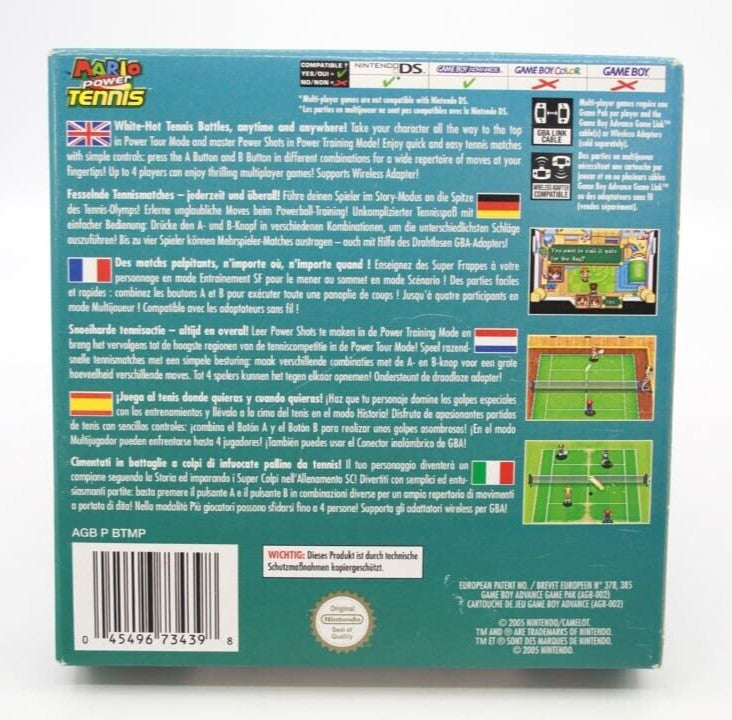 Mario Power Tennis - Nintendo Game Boy Advance (GBA) [PAL] WITH WARRANTY