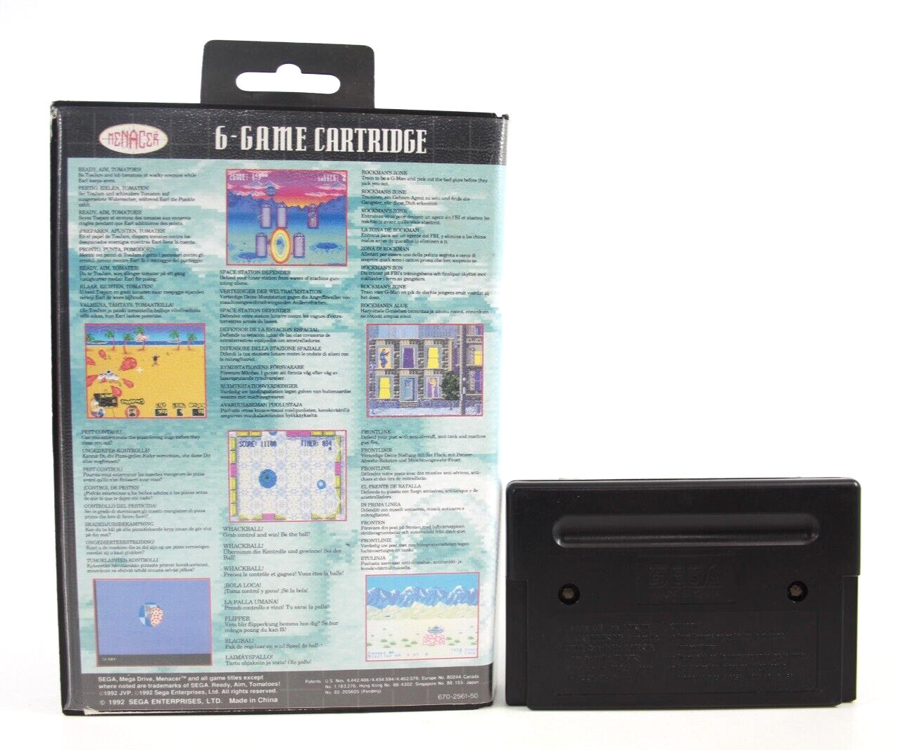 Menacer 6-Game Cartridge - SEGA Mega Drive [PAL] - WITH WARRANTY