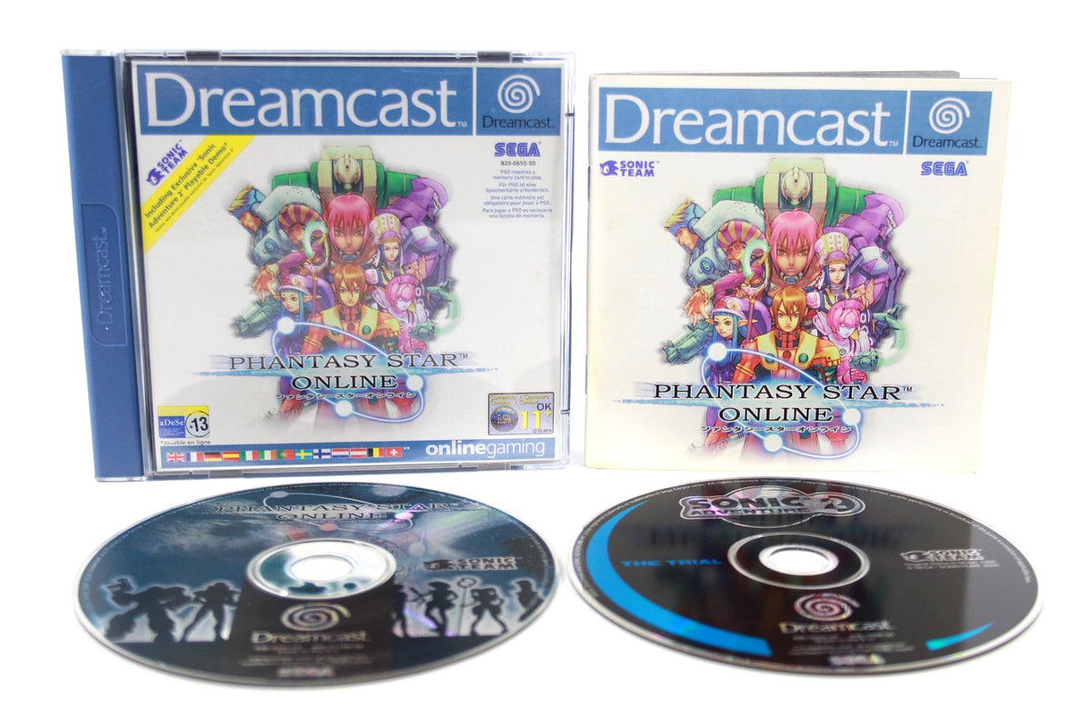 Phantasy Star Online + Sonic Adventure 2 Trial (Dreamcast) [PAL]