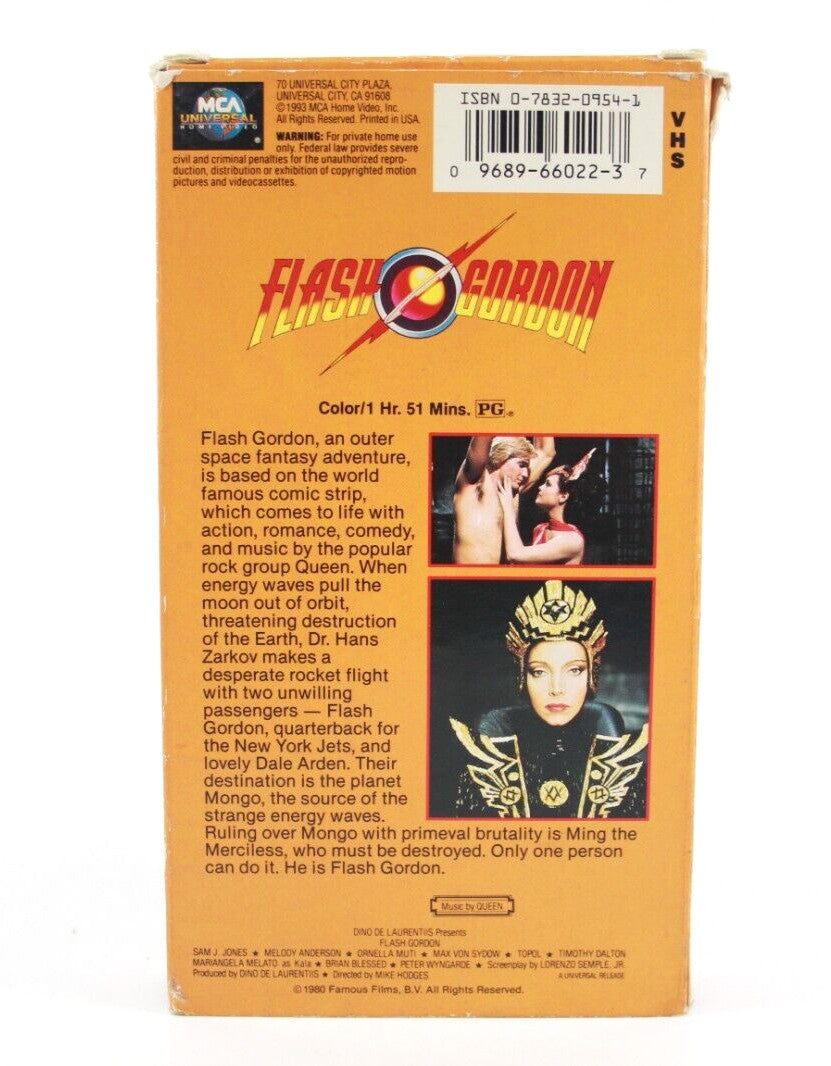 Flash Gordon VHS Video Cassette *UNTESTED*
