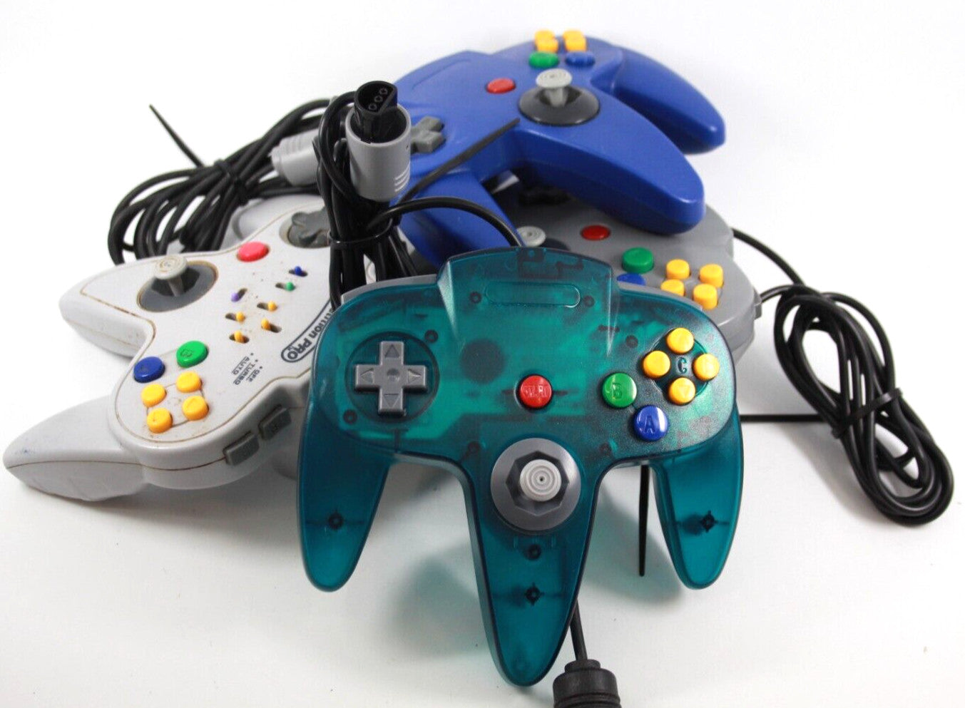 N64 4X 3RD PARTY CONTROLLERS - UNTESTED, SEE DESCRIPTION*
