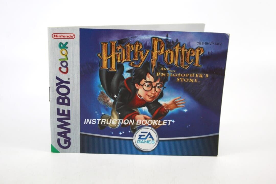 Harry Potter Philosopher's Stone - Nintendo Game Boy Color (GBC) *MANUAL ONLY*