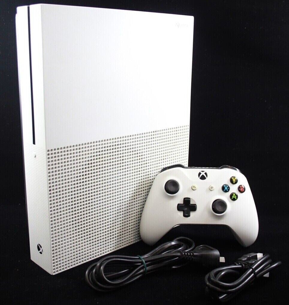 Microsoft Xbox One S Console 500GB - Pick Black or White Controller