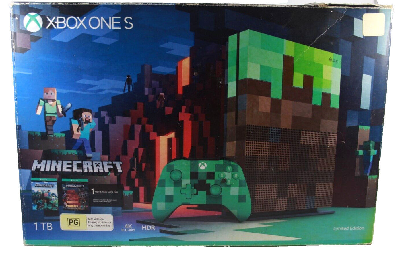 *BOX ONLY* Official Minecraft BOX for Xbox one S *BOX ONLY* LIMITED EDITION BOX