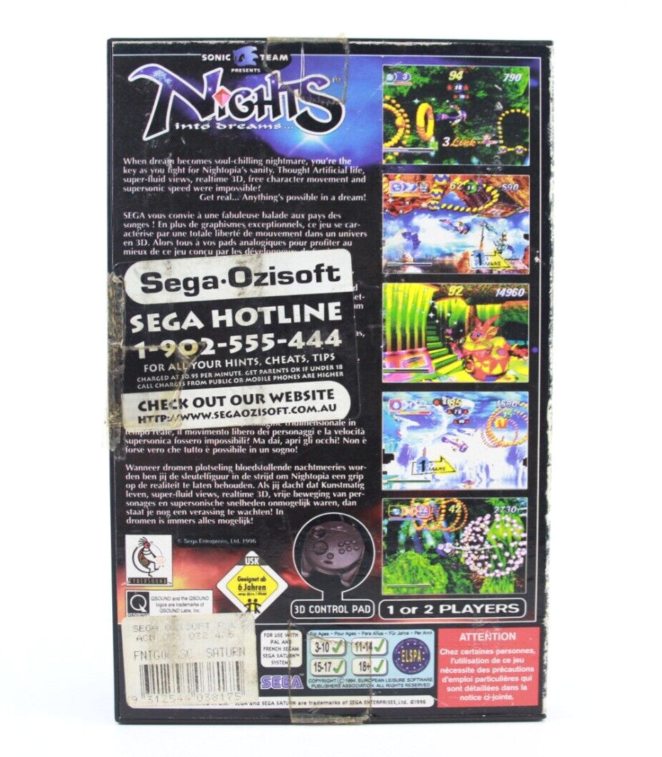 Nights Into Dreams - SEGA Saturn [PAL] - WITH WARRANTY