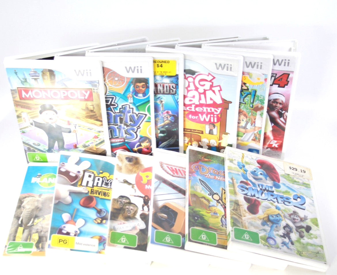 x12 Nintendo Wii Video Game Bundle Lot (12 Games)