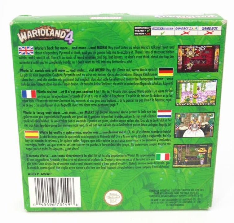 Wario Land 4 - Nintendo Game Boy Advance (GBA) [PAL] WITH WARRANTY