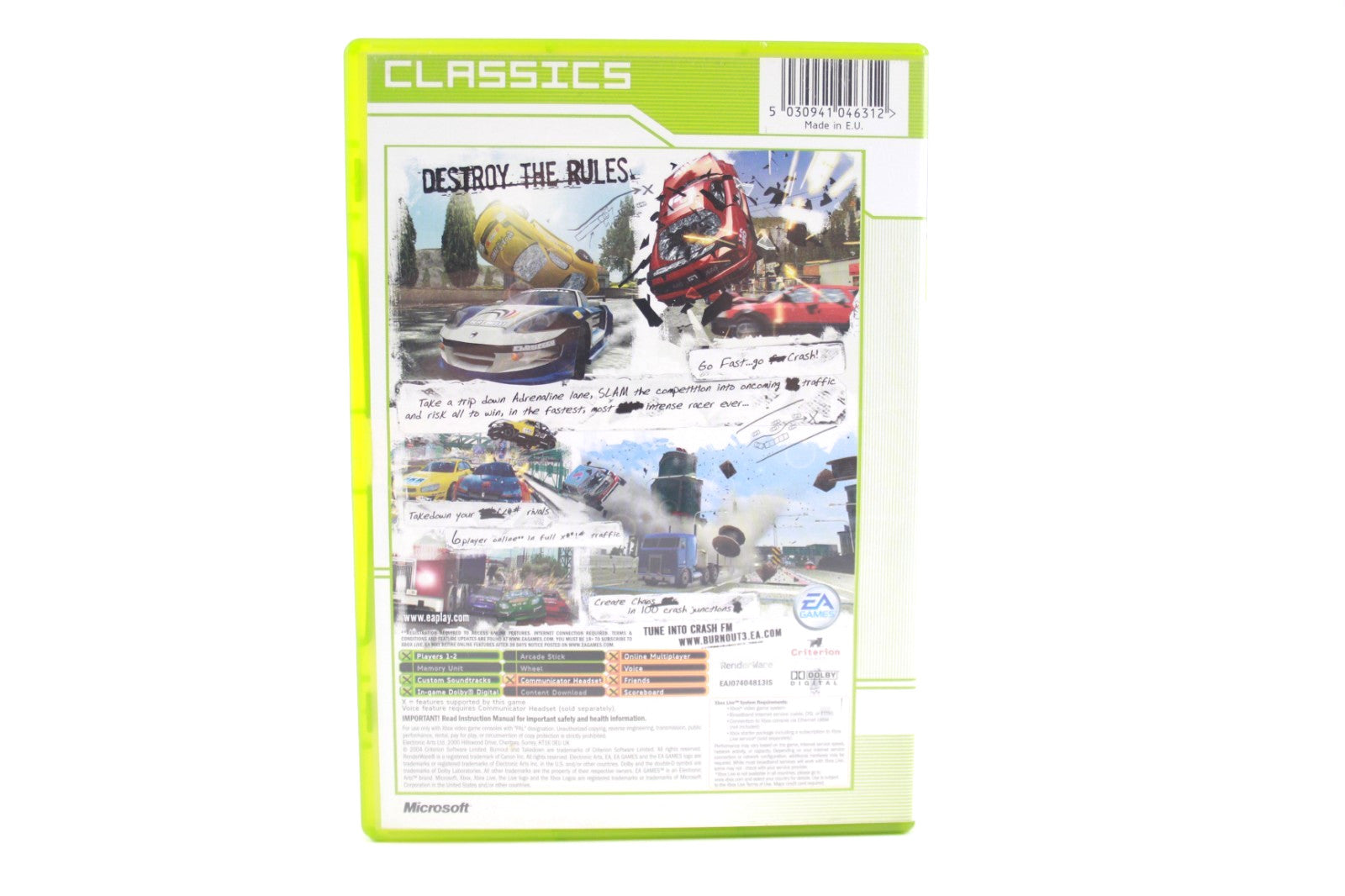 Burnout 3 Takedown [Classics] - Xbox [PAL] - WITH WARRANTY