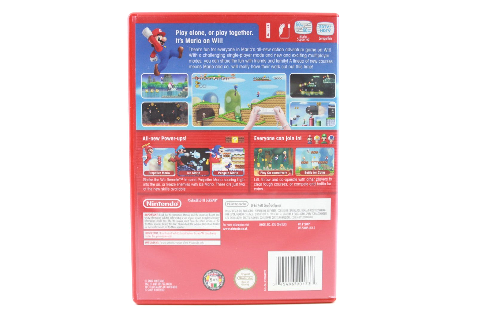 New Super Mario Bros Wii - Nintendo Wii [PAL] - WITH WARRANTY