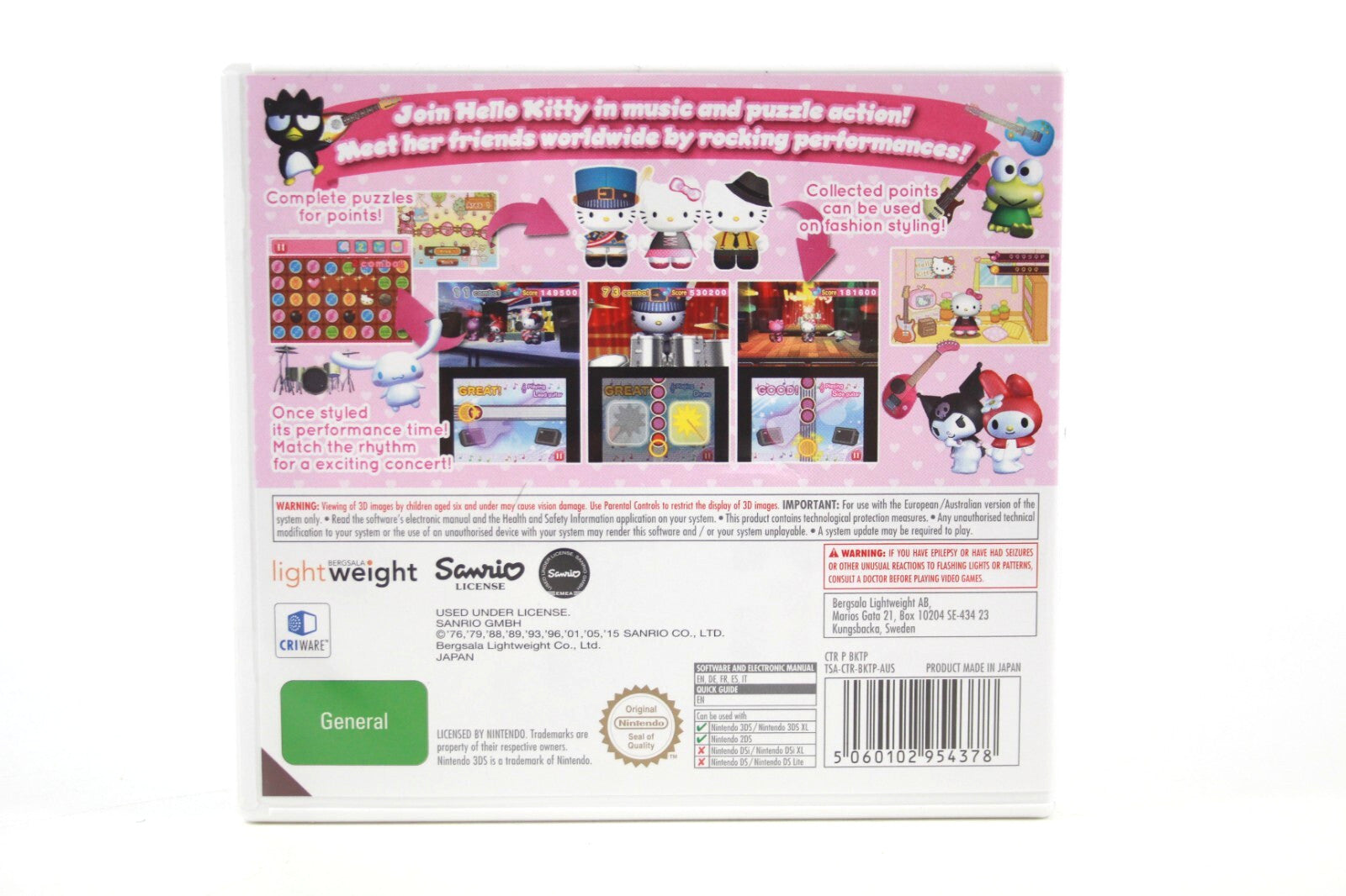 Hello Kitty & Friends Rock n' World Tour - Nintendo 3DS [PAL]