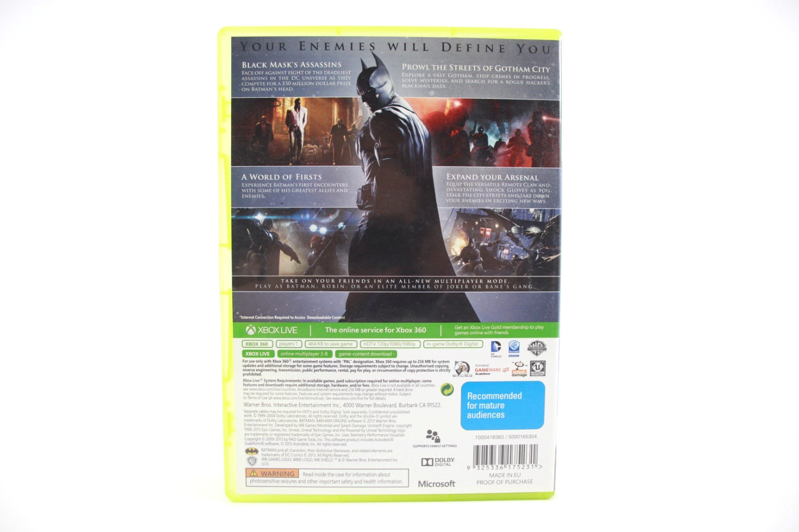Batman Arkham Origins - Xbox 360 [PAL] - WITH WARRANTY