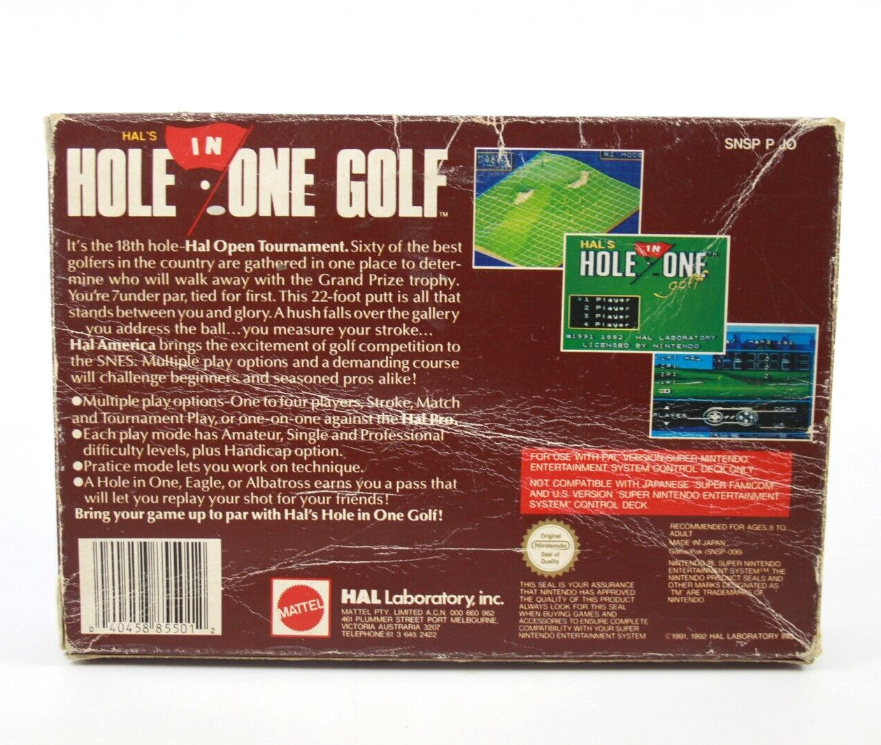 Hal's Hole in One Golf - Super Nintendo (SNES) [PAL] - WITH WARRANTY