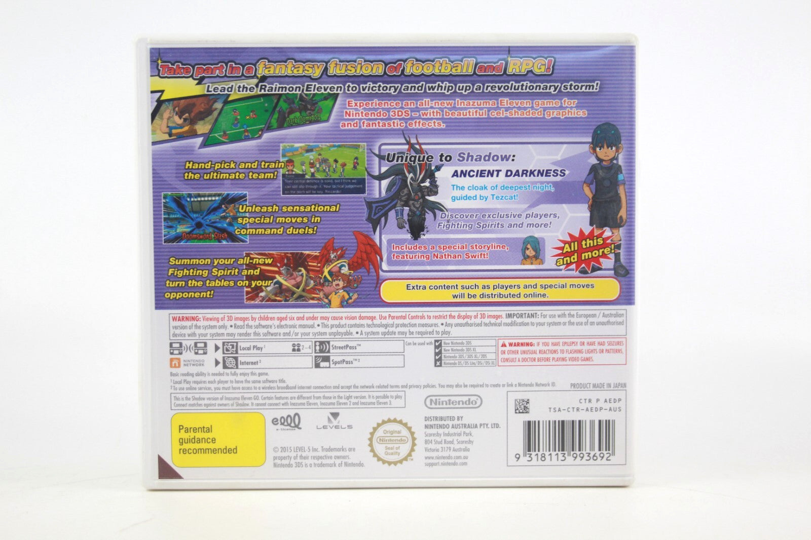 Inazuma Eleven GO: Shadow - Nintendo 3DS [PAL] - WITH WARRANTY
