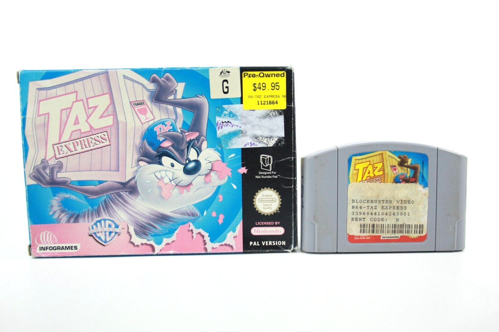 Taz Express - Nintendo 64 (N64) - WITH WARRANTY