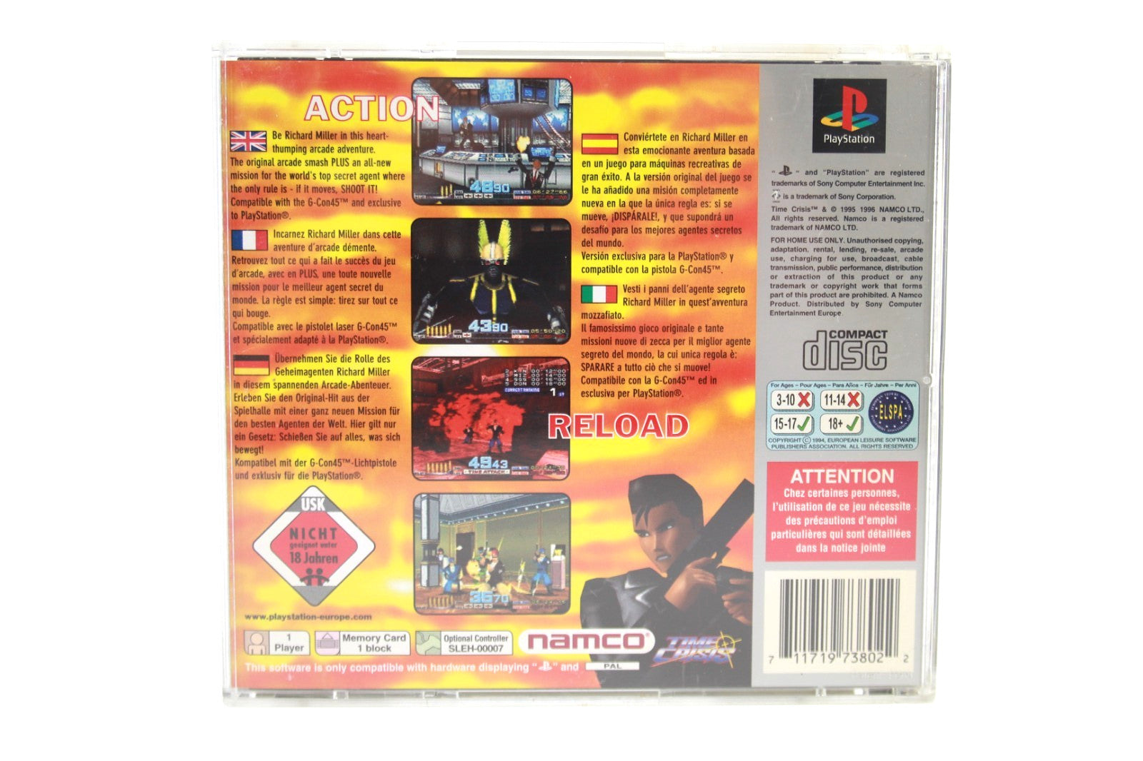 Time Crisis [Platinum] - PlayStation (PS1) [PAL] - WITH WARRANTY