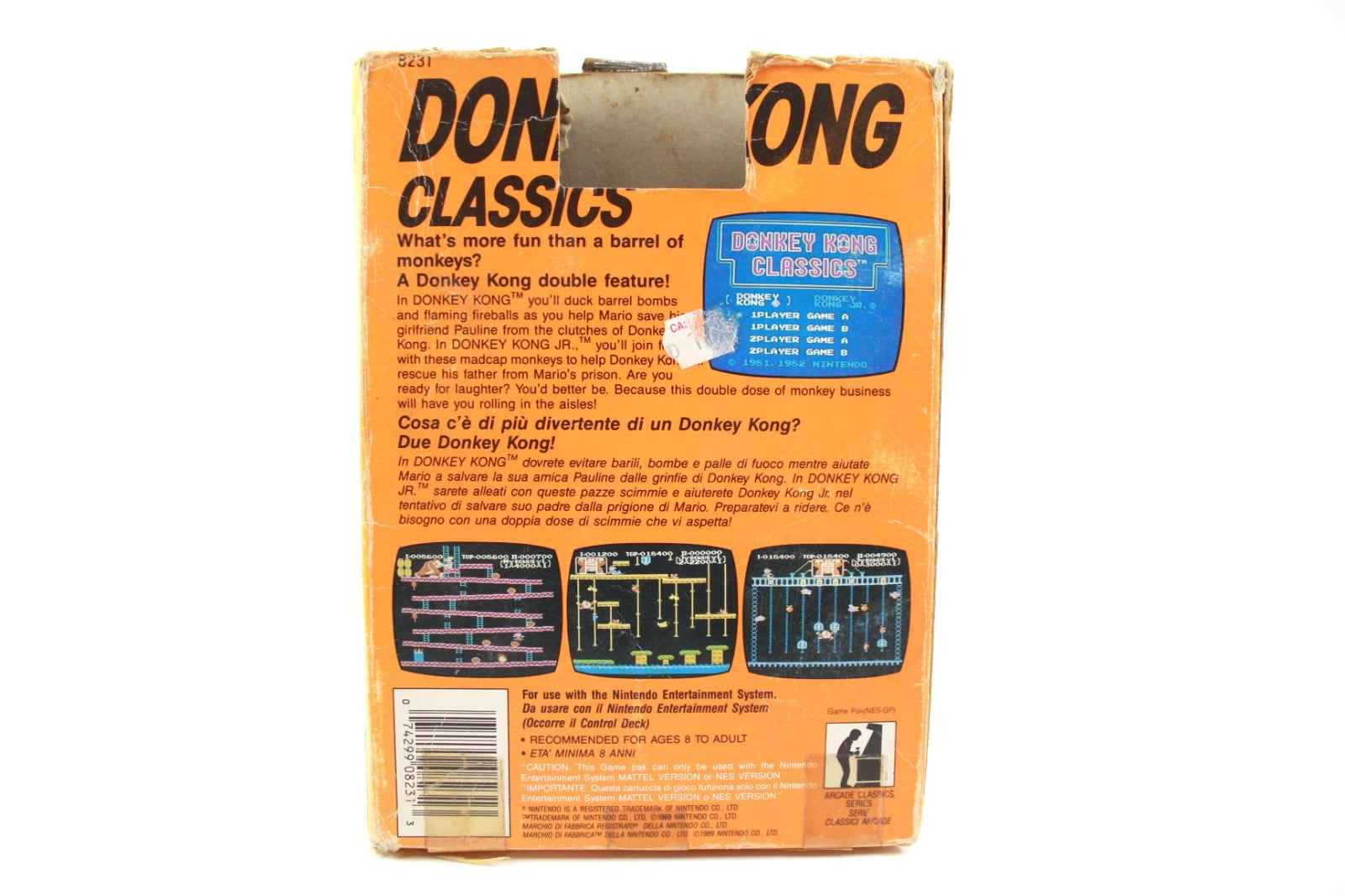 Donkey Kong Classics - Nintendo Entertainment System (NES) [PAL] - WITH WARRANTY