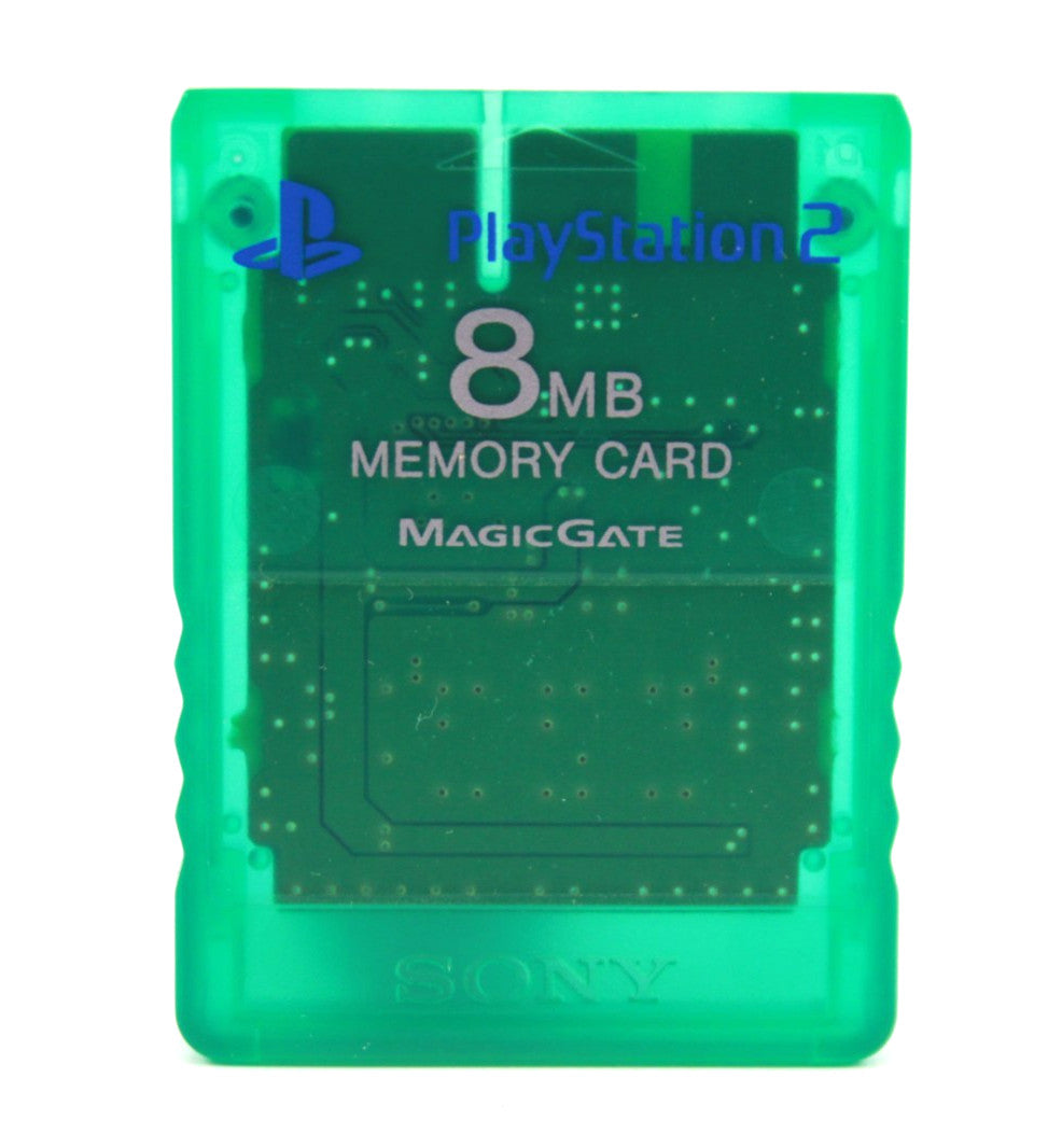 Genuine, Official Memory Card For Sony PS2 (Translucent Green 8MB) WITH WARRANTY