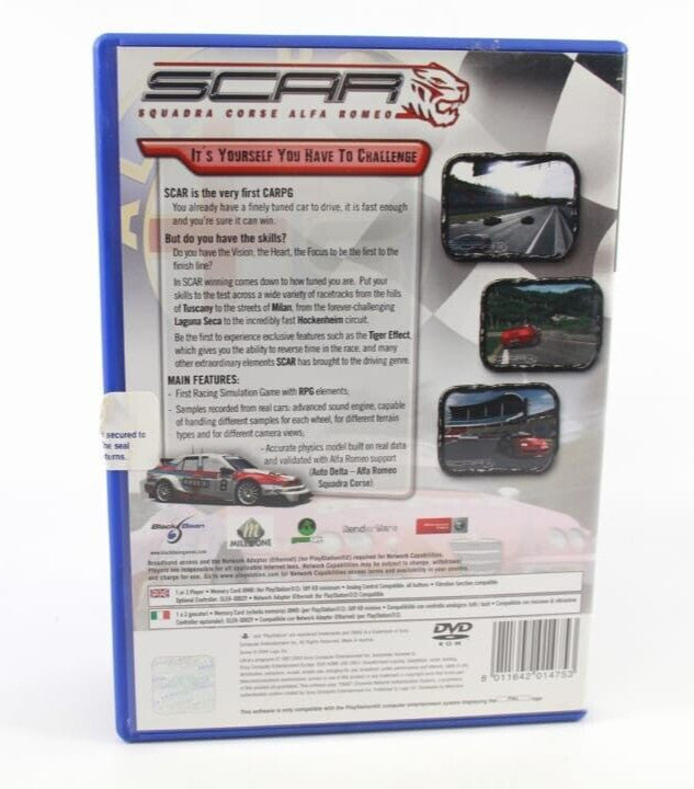 Scar Squadra Course Alfa Romeo - PlayStation 2 (PS2) [PAL] - WITH WARRANTY