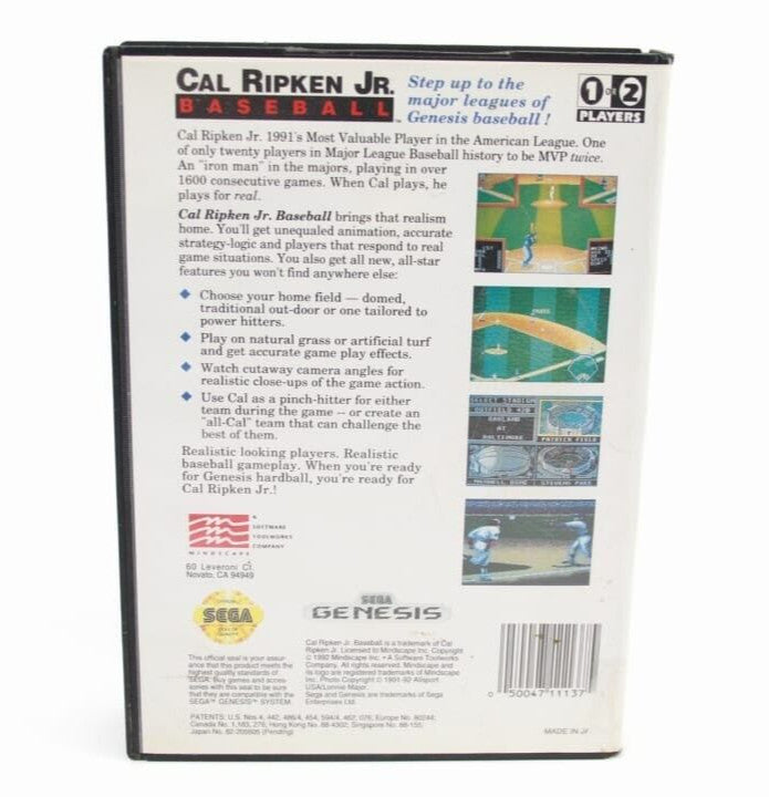 Cal Ripken’s Jr Baseball - SEGA Genesis [NTSC-U] WITH WARRANTY