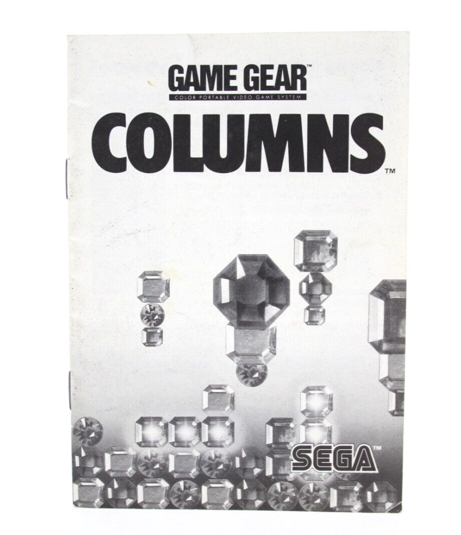 Coloumns - SEGA Game Gear [Instruction Manual]