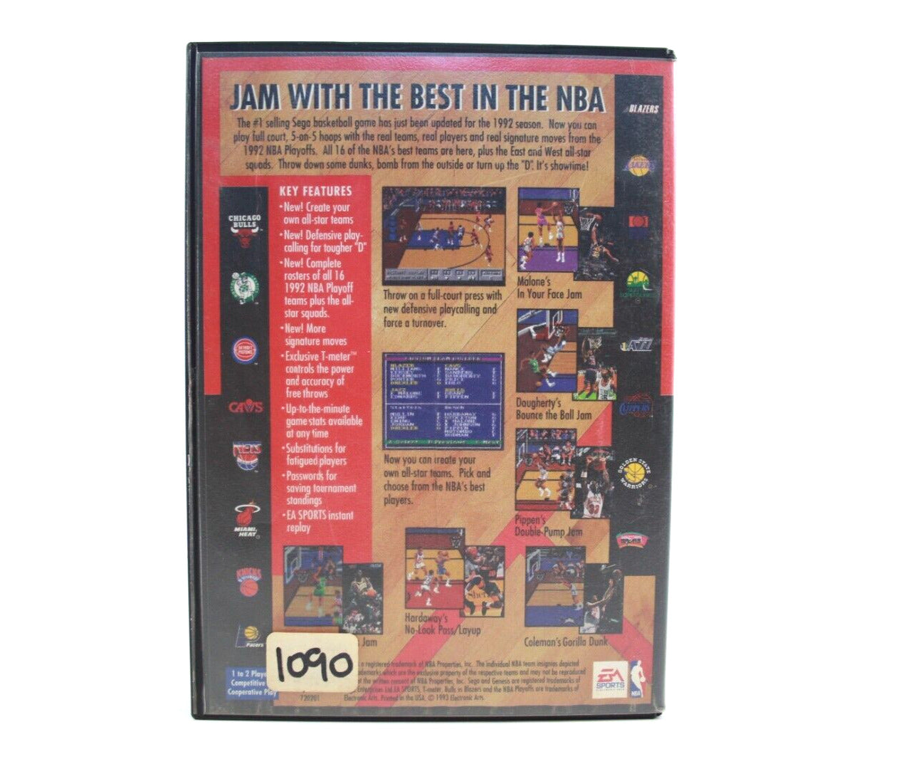 Bulls Vs Blazers and the NBA Playoffs - SEGA Genesis [NTSC-U] - WITH WARRANTY