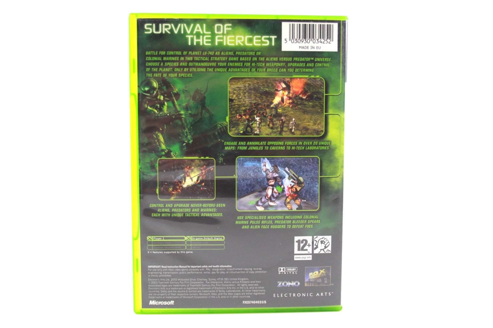 Aliens Versus Predator Extinction - Xbox [PAL] - WITH WARRANTY