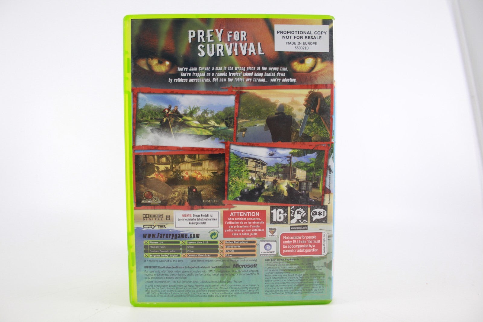 Farcry Instincts  - PROMO COPY (Xbox 360) [PAL] - WITH WARRANTY