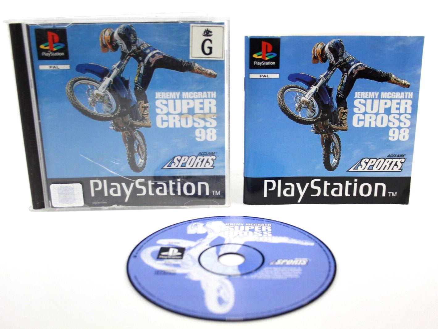 Jeremy McGrath Super Cross 98 - PlayStation 1 (PS1) [PAL] - WITH WARRANTY