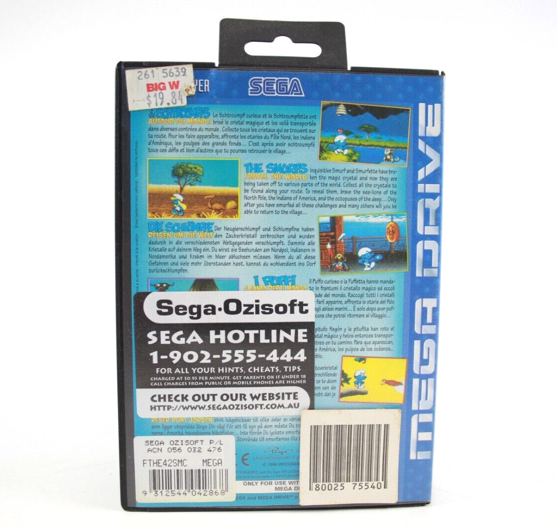 The Smurfs - Les Schtroumpfs Autour Du Monde. - SEGA Mega Drive [PAL] - WARRANTY