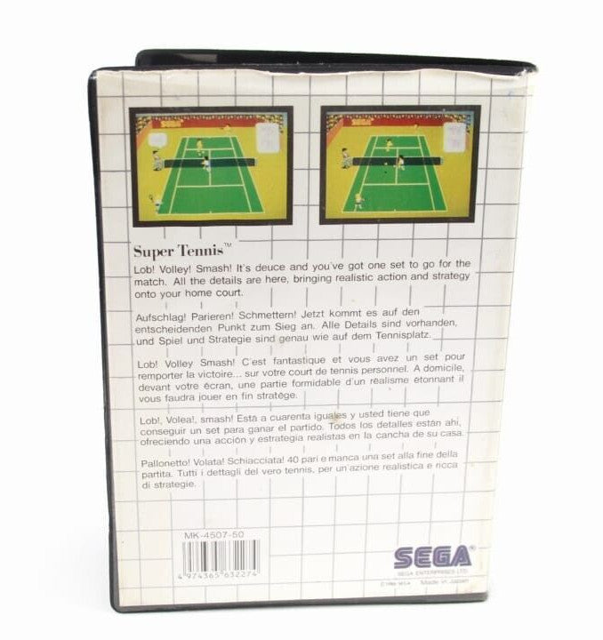 Super Tennis - SEGA Master System [PAL] WITH WARRANTY
