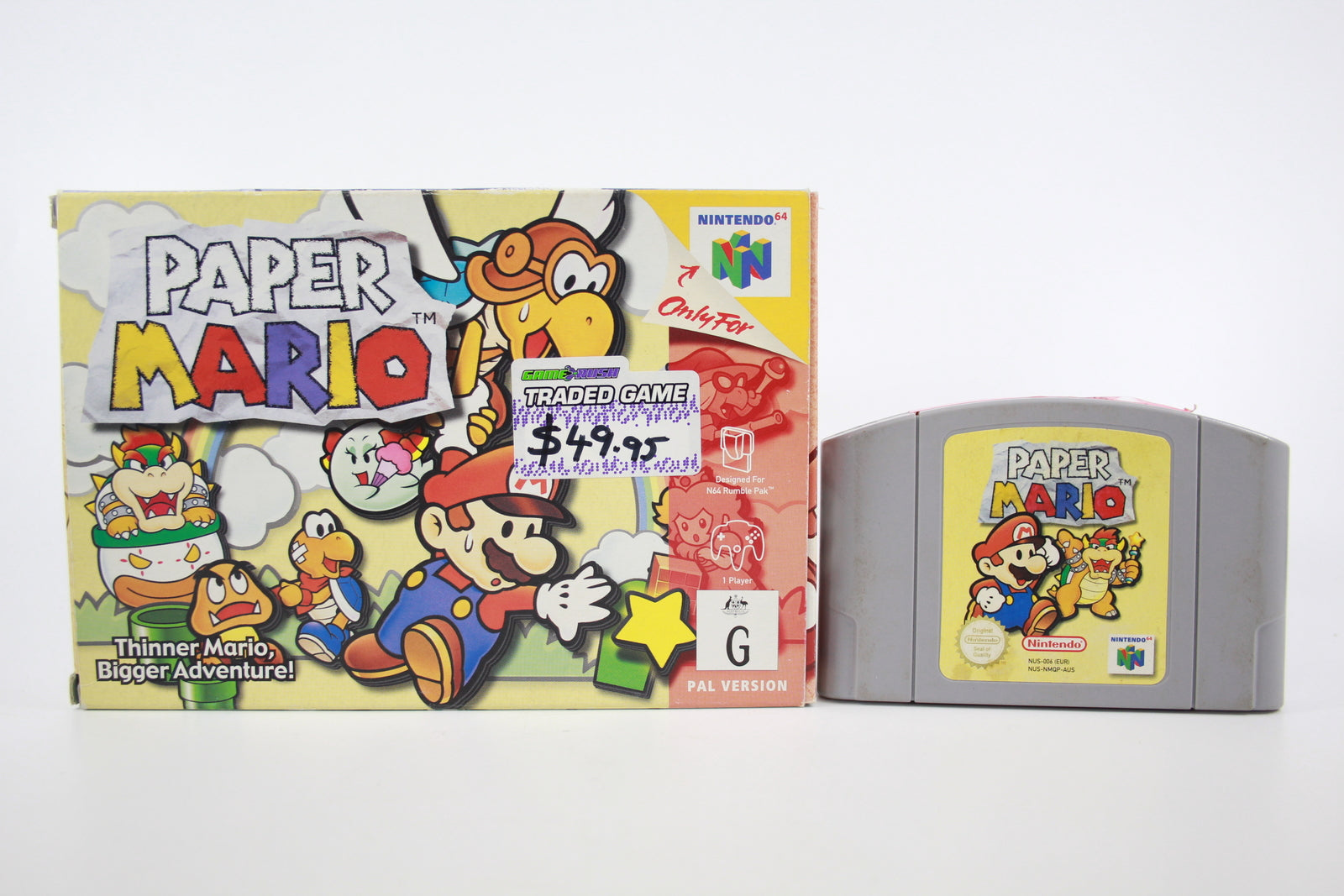 Paper Mario - Nintendo 64 (N64) [PAL] - WITH WARRANTY - BOXED