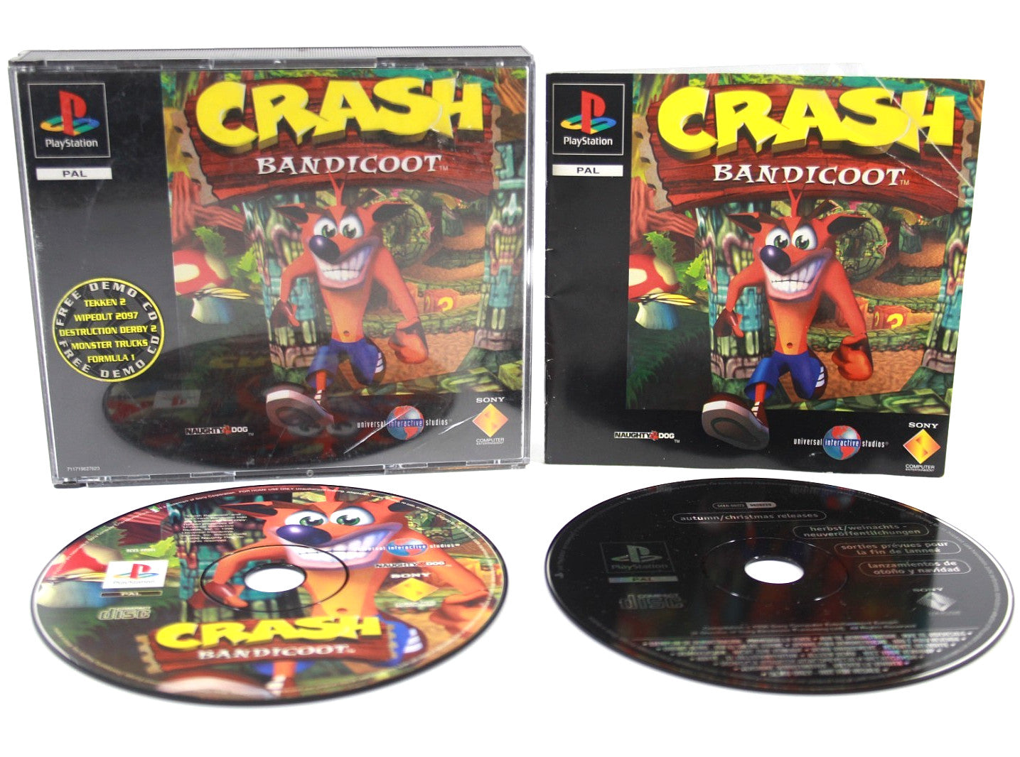 Crash Bandicoot [BLACK LABEL FAT CASE] - PlayStation (PS1) [PAL] - WITH WARRANTY