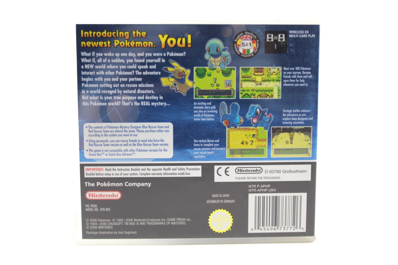Pokémon Mystery Dungeon: Blue Rescue Team - Nintendo DS [PAL] - WITH WARRANTY