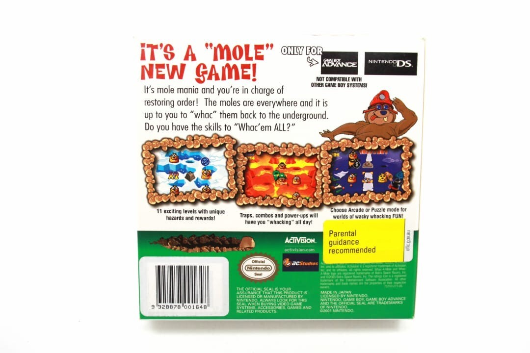 Whac-A-Mole - Nintendo Game Boy Advance (GBA) [PAL] **BOX ONLY**