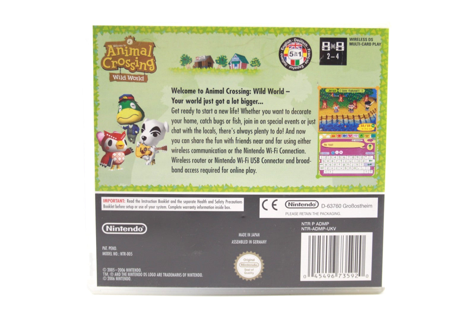 Animal Crossing Wild World - Nintendo DS [PAL] - WITH WARRANTY