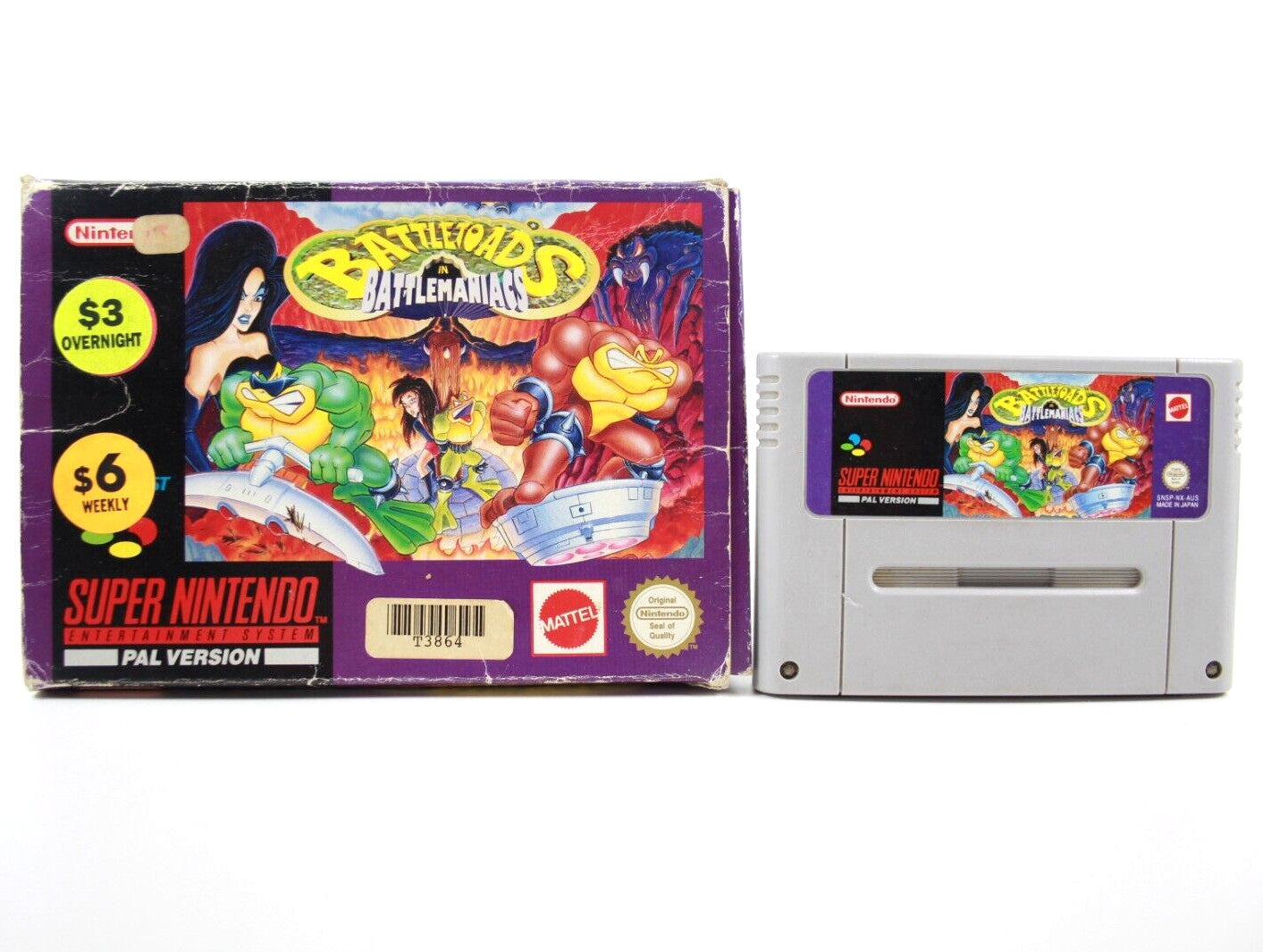 Battletoads in Battlemaniacs - Super Nintendo (SNES) [PAL] - WITH WARRANTY