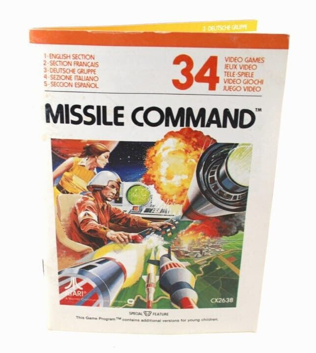 Missile Command - Atari 2600 **Manual Only**