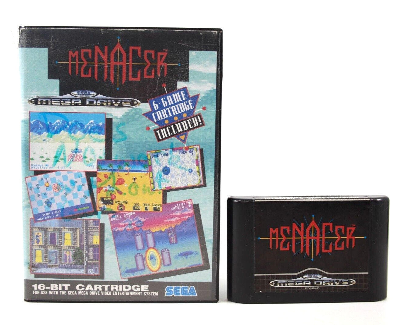 Menacer 6-Game Cartridge - SEGA Mega Drive [PAL] - WITH WARRANTY