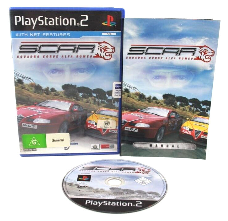Scar Squadra Course Alfa Romeo - PlayStation 2 (PS2) [PAL] - WITH WARRANTY